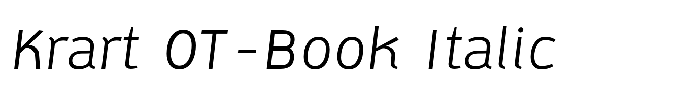 Krart OT-Book Italic